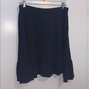 Mossimo Navy Cotton Skirt with Ruffle